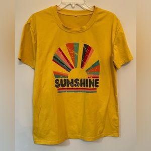 Woman’s size medium, yellow sunshine, T-shirt, top